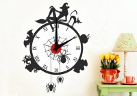 К002А Креативные часы с наклейкой Ведьмины штучки блэк